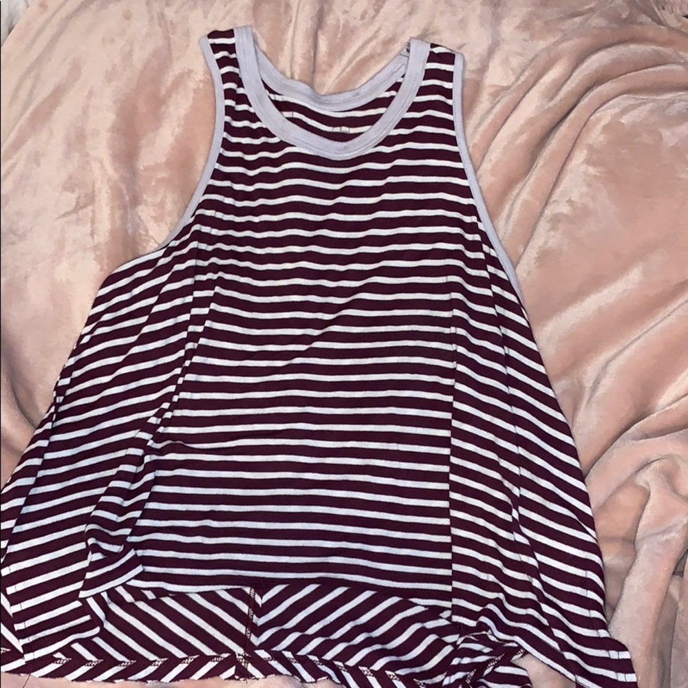 Free people flowy striped tank top